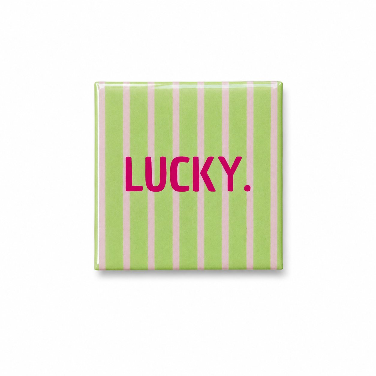 Decoratie magneet kleurrijk design | Lucky