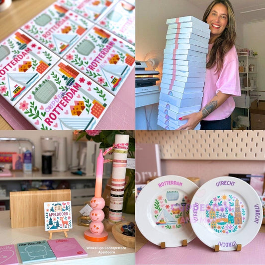 Trots op meer dan 500+ tegeltjes met de kleurrijke herkenbare stijl van CD'M!