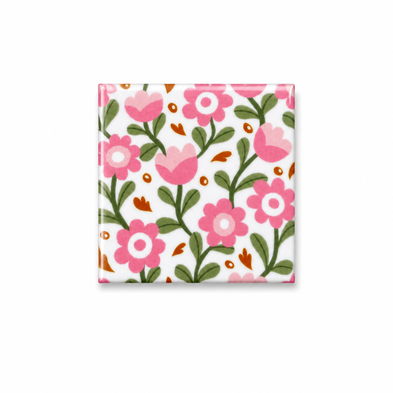Decoratie magneet kleurrijk design | Retro