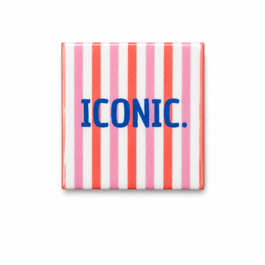Decoratie magneet kleurrijk design | Iconic