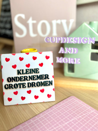 Tegeltje met tekst | ondernemer